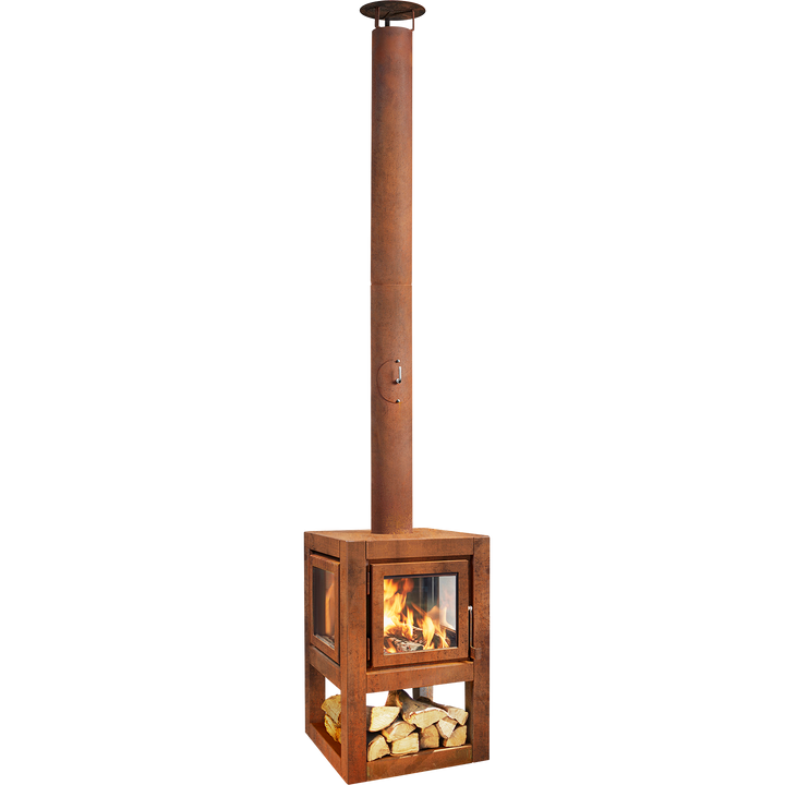 RB73 Quaruba L 3 Sided Glass - Mobile | Outdoor Fires NZ | RB73 NZ | Wood Fires | Outdoor Concepts