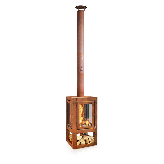 RB73 Quaruba XXL 3 Sided Glass - Mobile | Outdoor Fires NZ | RB73 NZ | Wood Fires | Outdoor Concepts