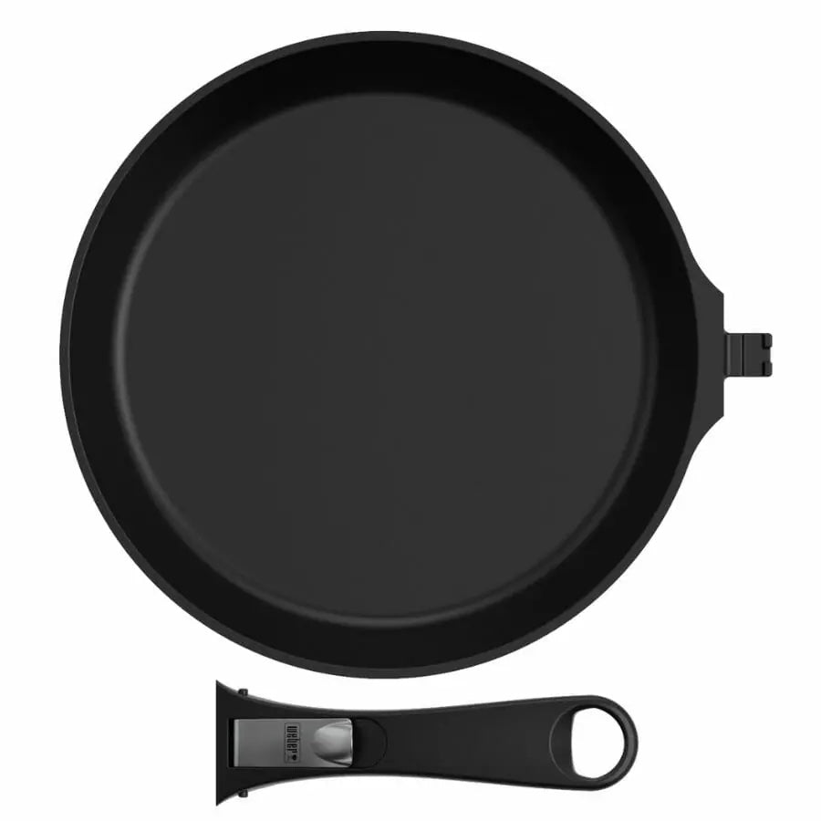 Weber Ware Round Frying Pan Small | BBQ Skillets & Frying Pans NZ | Weber NZ | Accessories,BBQ Accessories,cooking surface,Pizza Oven Accessories | Outdoor Concepts