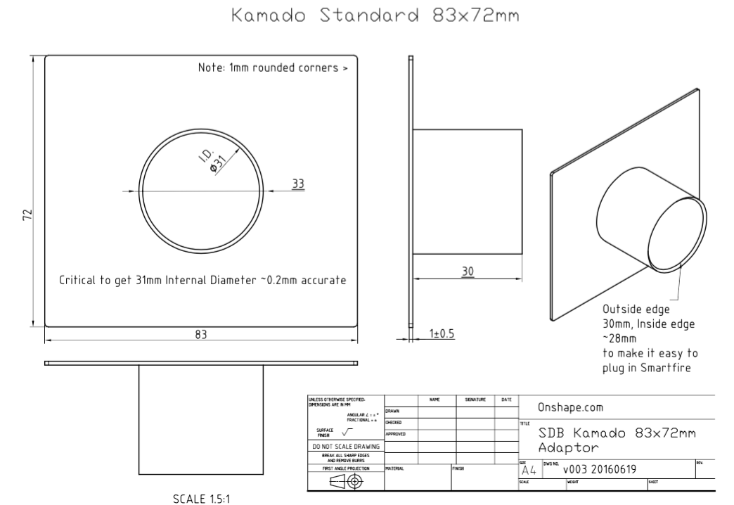 Smartfire Kamado Adaptor | BBQ Components NZ | Smartfire NZ | Accessories,BBQ Accessories | Outdoor Concepts