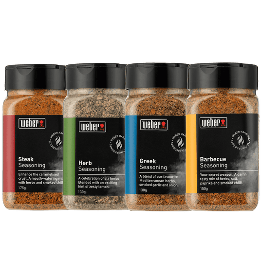 Weber 4pk of Seasonings (mixed) | BBQ Rubs & Sauces NZ | Weber NZ | Accessories,BBQ Accessories | Outdoor Concepts