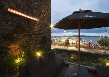 Infratech SL40 4kW Heater Black Shadow | Outdoor Heating NZ | Infratech NZ | electric,heater,outdoor,SL-heater,wall mount | Outdoor Concepts