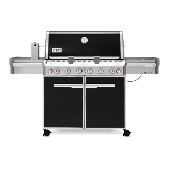 Weber Summit (E-670) BBQ Black (NG) | Gas BBQs NZ | Weber NZ | 6 Burners,Gas BBQ | Outdoor Concepts