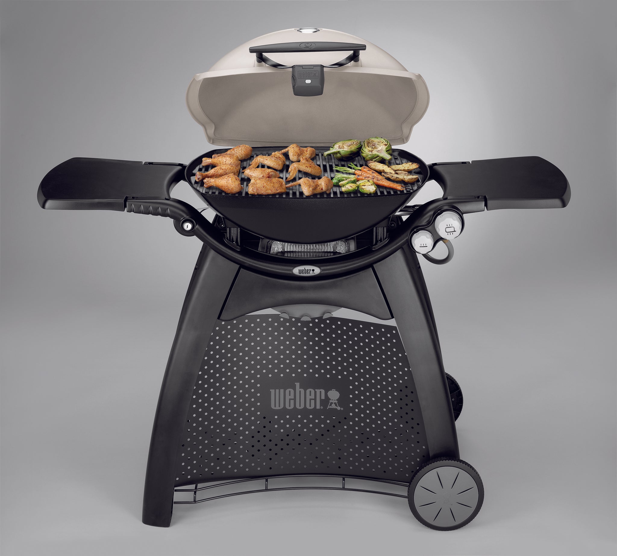 WEBER FAMILY Q (Q3200) BBQ TITANIUM Weber BBQ BBQ NZ Outdoor Concepts