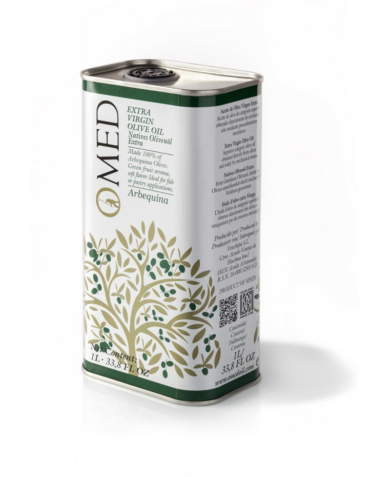 O-Med Spanish Extra Virgin Olive Oil Tin - Picual & Arbequina (1L) | Olive Oil NZ | O-Med NZ | | Outdoor Concepts