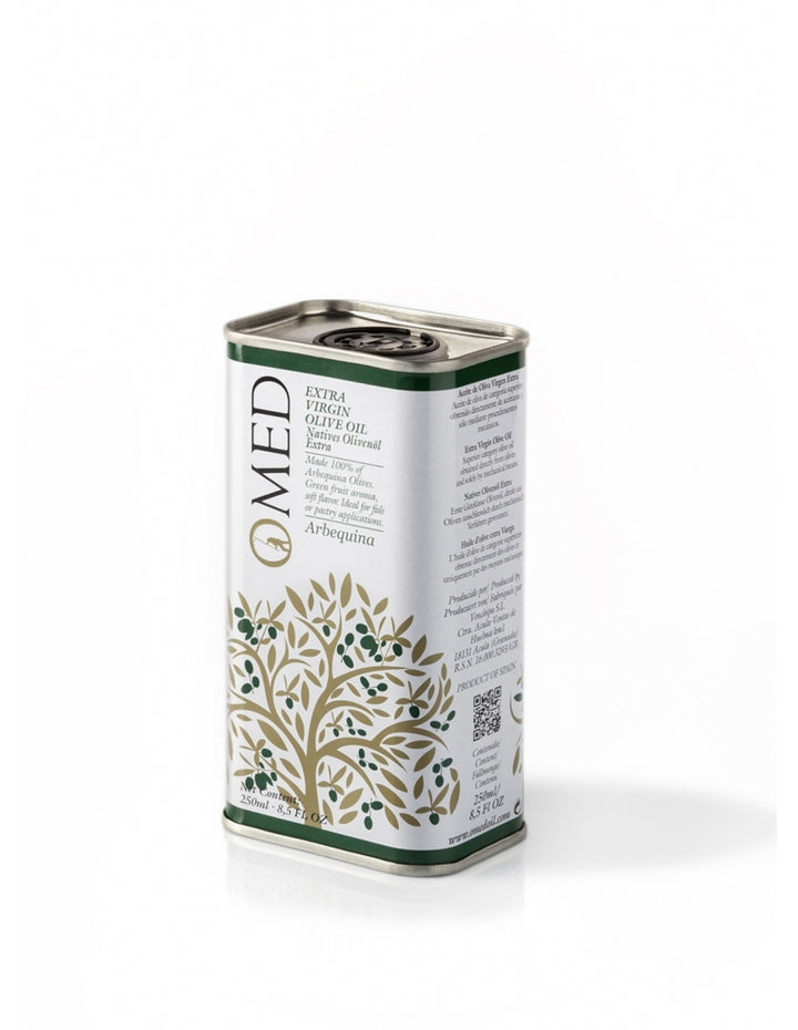 O-Med Spanish Extra Virgin Olive Oil Tin - Picual & Arbequina (250ml) | Olive Oil NZ | O-Med NZ | | Outdoor Concepts