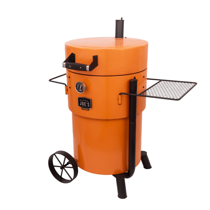 Oklahoma Joe's Pro Bronco Drum Smoker Orange | BBQ Smokers NZ | Oklahoma Joe's NZ | Smokers | Outdoor Concepts