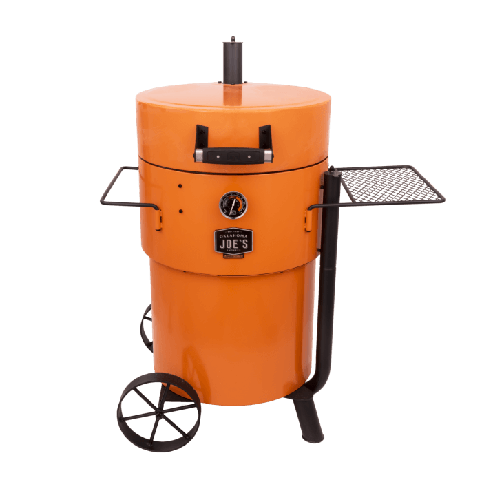 Oklahoma Joe's Pro Bronco Drum Smoker Orange | BBQ Smokers NZ | Oklahoma Joe's NZ | Smokers | Outdoor Concepts