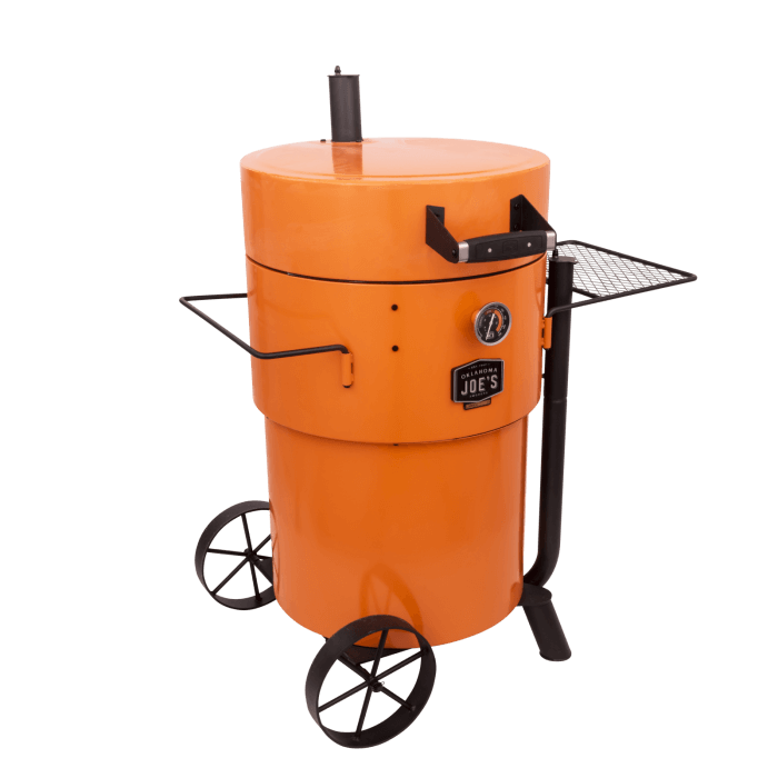 Oklahoma Joe's Pro Bronco Drum Smoker Orange | BBQ Smokers NZ | Oklahoma Joe's NZ | Smokers | Outdoor Concepts