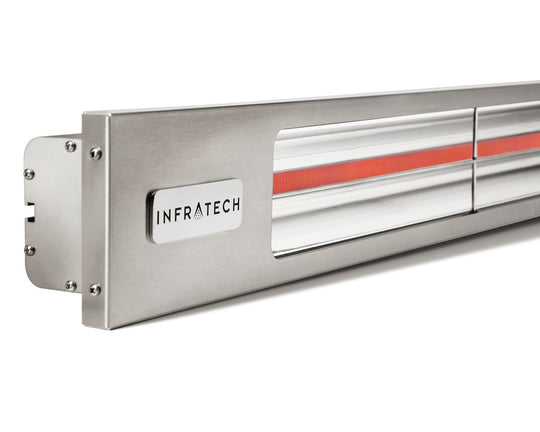 Infratech SL40 4kW Heater Brushed Stainless | Outdoor Heating NZ | Infratech NZ | electric,heater,outdoor,SL-heater,wall mount | Outdoor Concepts