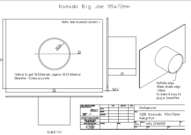 Smartfire Kamado Adaptor | BBQ Components NZ | Smartfire NZ | Accessories,BBQ Accessories | Outdoor Concepts