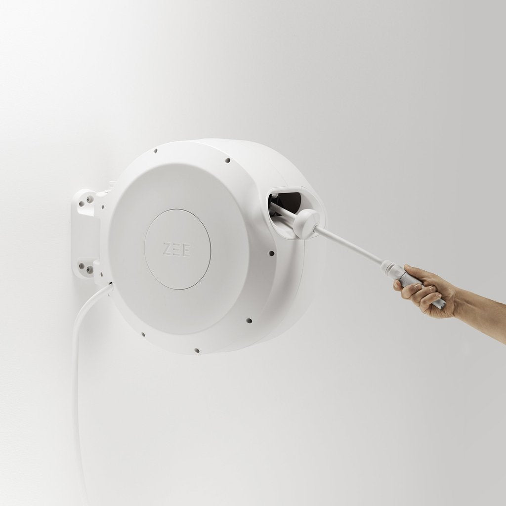 ZEE® Mirtoon Hose Reel 30m White | Garden NZ | Zee Design NZ | Garden | Outdoor Concepts