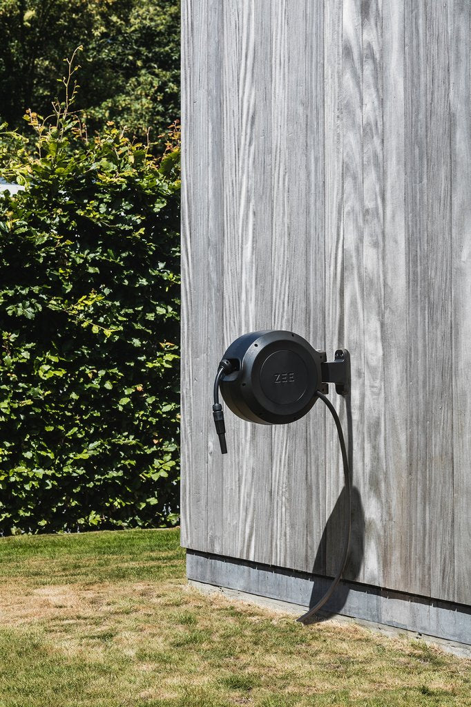 ZEE® Mirtoon Hose Reel 10m Black | Garden NZ | Zee Design NZ | Garden | Outdoor Concepts