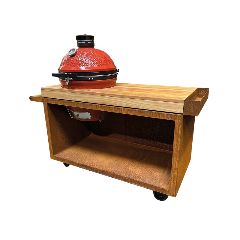 OFYR® Kamado Table Corten 135 PRO | BBQ Carts & Tables NZ | Ofyr NZ | Accessories,BBQ,BBQ Accessories,kamado table,mobile kitchen,Outdoor Kitchen | Outdoor Concepts
