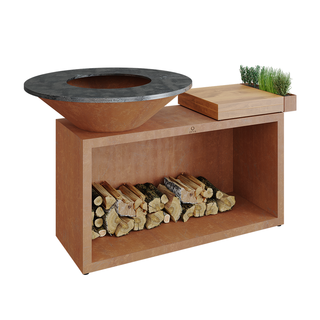 OFYR® Island Corten 100 | Outdoor Fires NZ | Ofyr NZ | BBQ,Built-in BBQs,mobile kitchen,Outdoor Kitchen,Wood Fires | Outdoor Concepts