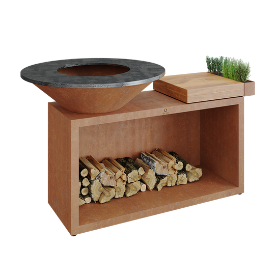 OFYR® Island Corten 100 | Outdoor Fires NZ | Ofyr NZ | BBQ,Built-in BBQs,mobile kitchen,Outdoor Kitchen,Wood Fires | Outdoor Concepts
