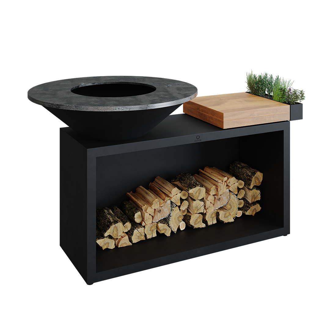 OFYR® Island Black 100 | Outdoor Fires NZ | Ofyr NZ | BBQ,Built-in BBQs,mobile kitchen,Outdoor Kitchen,Wood Fires | Outdoor Concepts