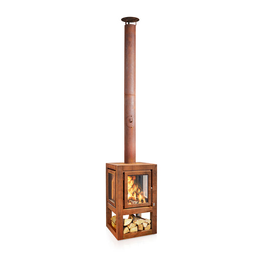 RB73 Quaruba XL 3 Sided Glass - Mobile | Outdoor Fires NZ | RB73 NZ | Wood Fires | Outdoor Concepts