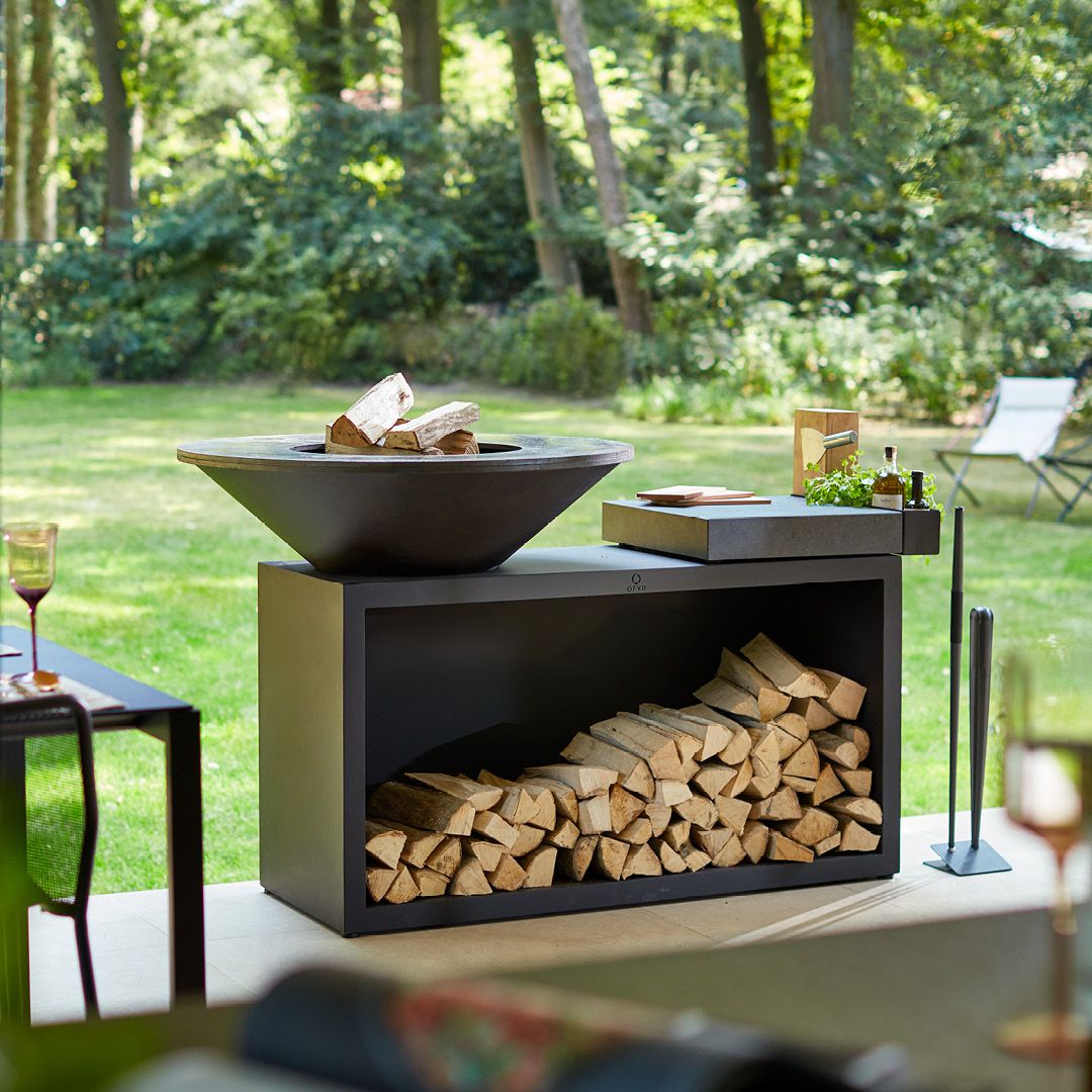 OFYR® Island Black 100 | Outdoor Fires NZ | Ofyr NZ | BBQ,Built-in BBQs,mobile kitchen,Outdoor Kitchen,Wood Fires | Outdoor Concepts