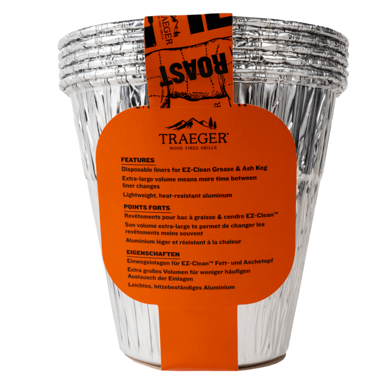 Traeger Grease & Ash Keg Liner 5 Pack | BBQ Accessories NZ | Traeger NZ | Accessories,BBQ Accessories | Outdoor Concepts