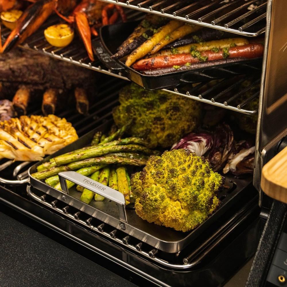 Traeger ModiFIRE Fish and Veggie SS Grill Tray | BBQs Accessories NZ | Traeger NZ | Accessories | Outdoor Concepts